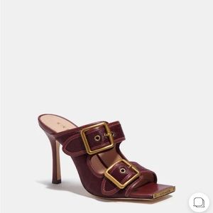 Coach Kyle Sandal, Wine, Size 9